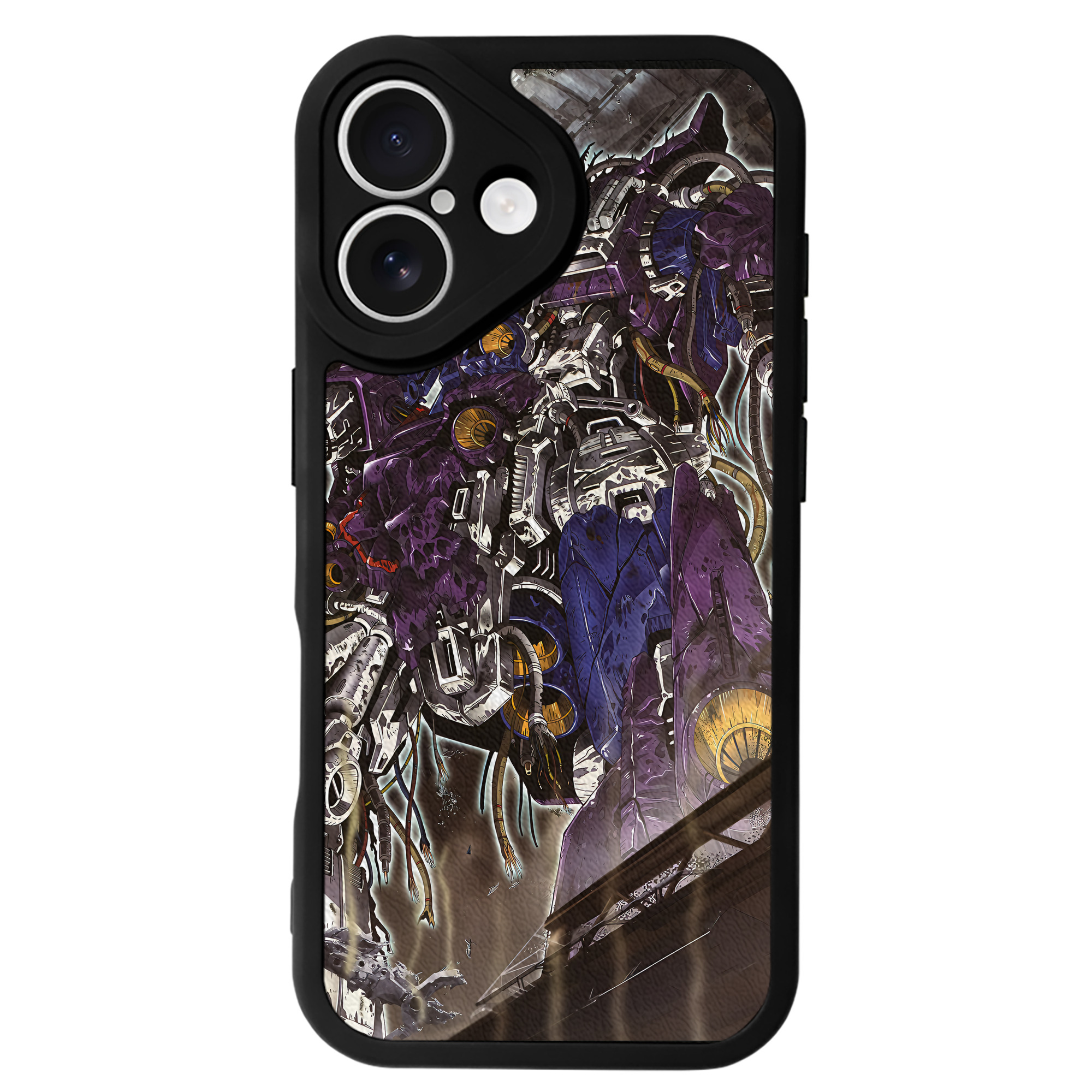 （画像用） 機動戦士ガンダム Mobile Suit Gundam 【iPhone 16シリーズ対応】シリコンスマホケース（レザー調） 材質：シリコン